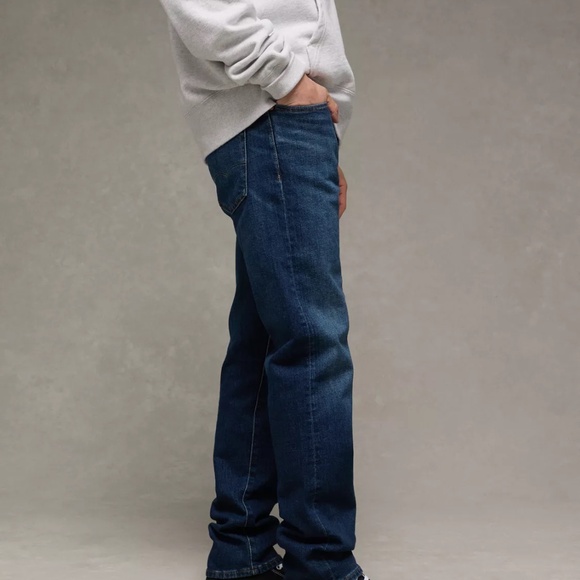 AE Men's AirFlex+ Original Straight Jean 38 x 32 NWT Dark Indigo - Picture 3 of 5